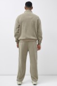 Купить Брюки мужские демисезонные на флисе УЦЕНКА бежевого цвета 0883B, фото 6