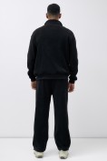 Купить Брюки мужские демисезонные на флисе УЦЕНКА черного цвета 0883Ch, фото 6
