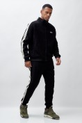 Купить Брюки мужской демисезонные на флисе УЦЕНКА черного цвета 0885Ch, фото 5