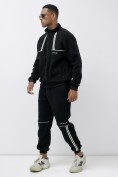 Купить Брюки мужские демисезонные на флисе УЦЕНКА черного цвета 0886Ch, фото 4