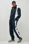Купить Брюки мужские спортивные УЦЕНКА темно-синего цвета 0889TS, фото 3