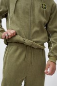 Купить Олимпийка мужской демисезонный на флисе УЦЕНКА хаки цвета 0891Kh, фото 6