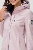 Купить Парка женская softshell УЦЕНКА розового цвета 0907R, фото 6