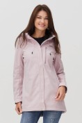 Купить Парка женская softshell УЦЕНКА розового цвета 0907R, фото 3