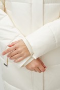 Купить Пальто утепленное зимнее женское УЦЕНКА бежевого цвета 0911B, фото 10