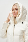 Купить Пальто утепленное зимнее женское УЦЕНКА бежевого цвета 0911B, фото 7
