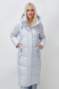 Купить Пальто утепленное зимнее женское УЦЕНКА светло-серого цвета 0911SS