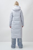 Купить Пальто утепленное зимнее женское УЦЕНКА светло-серого цвета 0911SS, фото 6