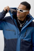 Купить Горнолыжная куртка мужская УЦЕНКА синего цвета 0913S, фото 7