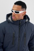 Купить Горнолыжная куртка мужская УЦЕНКА темно-серого цвета 0914TC, фото 6