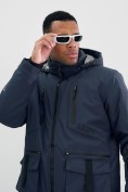 Купить Горнолыжная куртка мужская УЦЕНКА темно-серого цвета 0914TC, фото 7