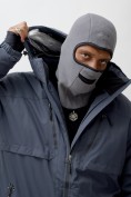 Купить Горнолыжная куртка мужская УЦЕНКА темно-серого цвета 0915TC, фото 11