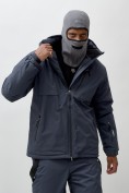 Купить Горнолыжная куртка мужская УЦЕНКА темно-серого цвета 0915TC, фото 4