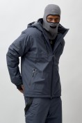 Купить Горнолыжная куртка мужская УЦЕНКА темно-серого цвета 0915TC, фото 7
