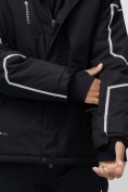Купить Горнолыжная куртка мужская УЦЕНКА черного цвета 0916Ch, фото 5