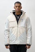 Купить Горнолыжная куртка мужская УЦЕНКА белого цвета 0918Bl
