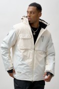 Купить Горнолыжная куртка мужская УЦЕНКА белого цвета 0918Bl, фото 3