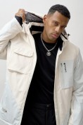 Купить Горнолыжная куртка мужская УЦЕНКА белого цвета 0918Bl, фото 8
