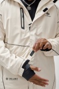 Купить Горнолыжная куртка мужская УЦЕНКА белого цвета 0919Bl, фото 5