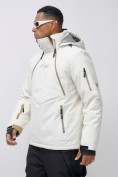 Купить Горнолыжная куртка мужская УЦЕНКА белого цвета 0920Bl, фото 2