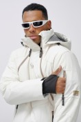 Купить Горнолыжная куртка мужская УЦЕНКА белого цвета 0920Bl, фото 5