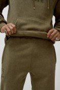 Купить Брюки мужские демисезонные на флисе УЦЕНКА хаки цвета 0922Kh, фото 5