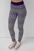 Купить Термо леггинсы женский УЦЕНКА фиолетового цвета 0929F