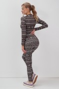 Купить Термо леггинсы женский УЦЕНКА коричневого цвета 0929K, фото 7