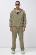 Купить Брюки мужские демисезонные на флисе УЦЕНКА цвета хаки 0932Kh, фото 4