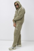 Купить Брюки мужские демисезонные на флисе УЦЕНКА цвета хаки 0932Kh, фото 6