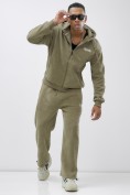 Купить Брюки мужские демисезонные на флисе УЦЕНКА цвета хаки 0932Kh, фото 7