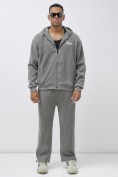 Купить Брюки мужские демисезонные на флисе УЦЕНКА темно-серого цвета 0932TC, фото 8