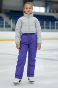 Купить Брюки подростковые зимние для девочки УЦЕНКА фиолетового цвета 0934F