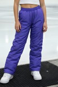 Купить Брюки подростковые зимние для девочки УЦЕНКА фиолетового цвета 0934F, фото 2