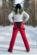 Купить Брюки горнолыжные женские УЦЕНКА красного цвета 0935Kr, фото 3