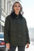 Купить Куртка зимняя женская классическая УЦЕНКА хаки цвета 0937Kh