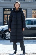 Купить Пальто зимнее женское УЦЕНКА черного цвета 0941Ch, фото 4