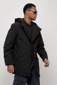 Купить Парка косуха мужская демисезонная УЦЕНКА черного цвета 0944Ch, фото 2