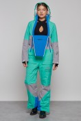 Купить Горнолыжный комбинезон женский зимний УЦЕНКА бирюзового цвета 0949Br, фото 5