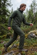 Купить Мужской костюм спортивный софтшелл с флисом и мембраной цвета хаки 09611Kh, фото 4