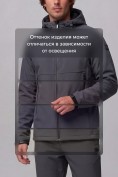 Купить Мужской костюм спортивный софтшелл с флисом и мембраной темно-серого цвета 09611TC, фото 10