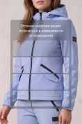 Купить Женский костюм из софтшелла с флисом и мембраной — утепленный голубого цвета 09612Gl, фото 10