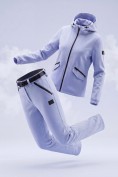 Купить Женский костюм из софтшелла с флисом и мембраной — утепленный голубого цвета 09612Gl, фото 5
