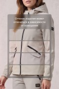 Купить Женский костюм из софтшелла с флисом и мембраной — утепленный серого цвета 09612Sr, фото 10