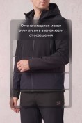 Купить Мужской костюм из софтшелла с флисом и мембраной — утепленный черного цвета 09613Ch, фото 10