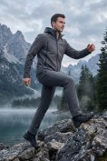 Купить Мужской костюм из софтшелла с флисом и мембраной — утепленный темно-серого цвета 09613TC, фото 6