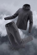 Купить Мужской костюм из софтшелла с флисом и мембраной — утепленный черного цвета 09613_2Ch
