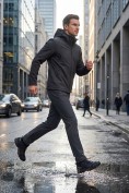 Купить Мужской костюм из софтшелла с флисом и мембраной — утепленный черного цвета 09613_2Ch, фото 6
