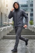 Купить Мужской костюм из софтшелла с флисом и мембраной — утепленный темно-синего цвета 09613_2TS