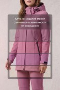 Купить Женский костюм спортивный софтшелл с флисом и мембраной малинового цвета 09614M, фото 9